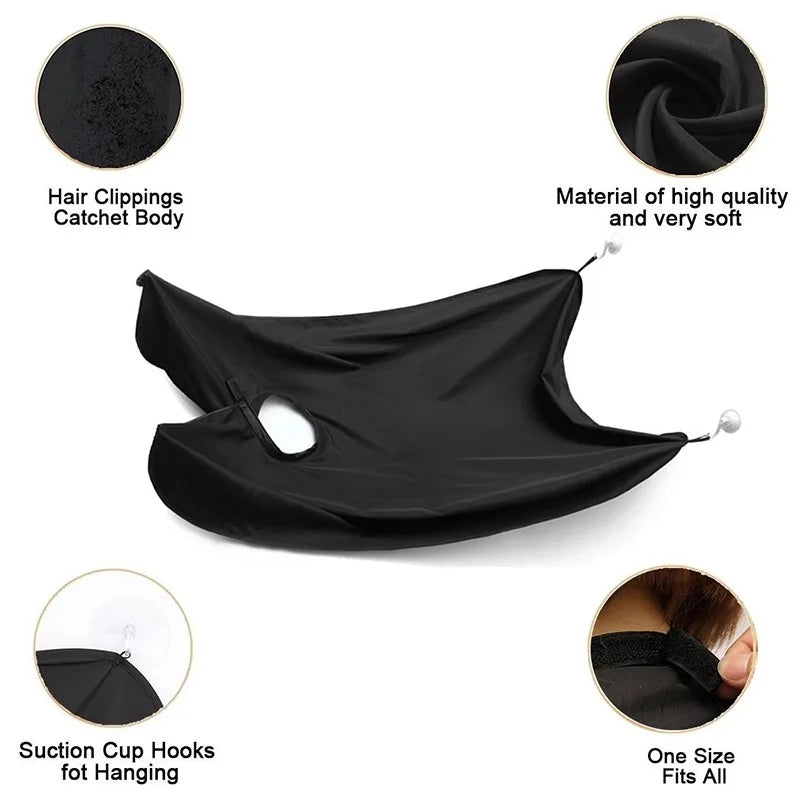 Facial Hair Catcher Shaving Bib for Adults